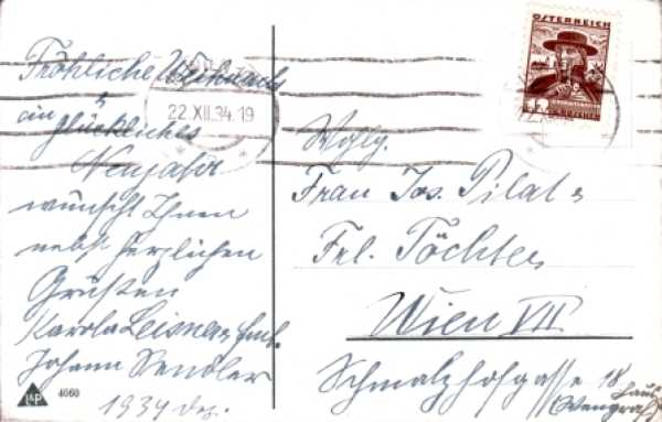 Weihnachten 1934 95 001 A ● Herzliche Weihnachtswünsche
